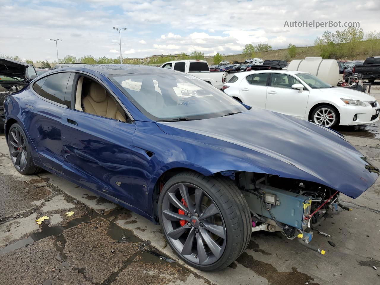 2016 Tesla Model S  Blue vin: 5YJSA1E46GF159687