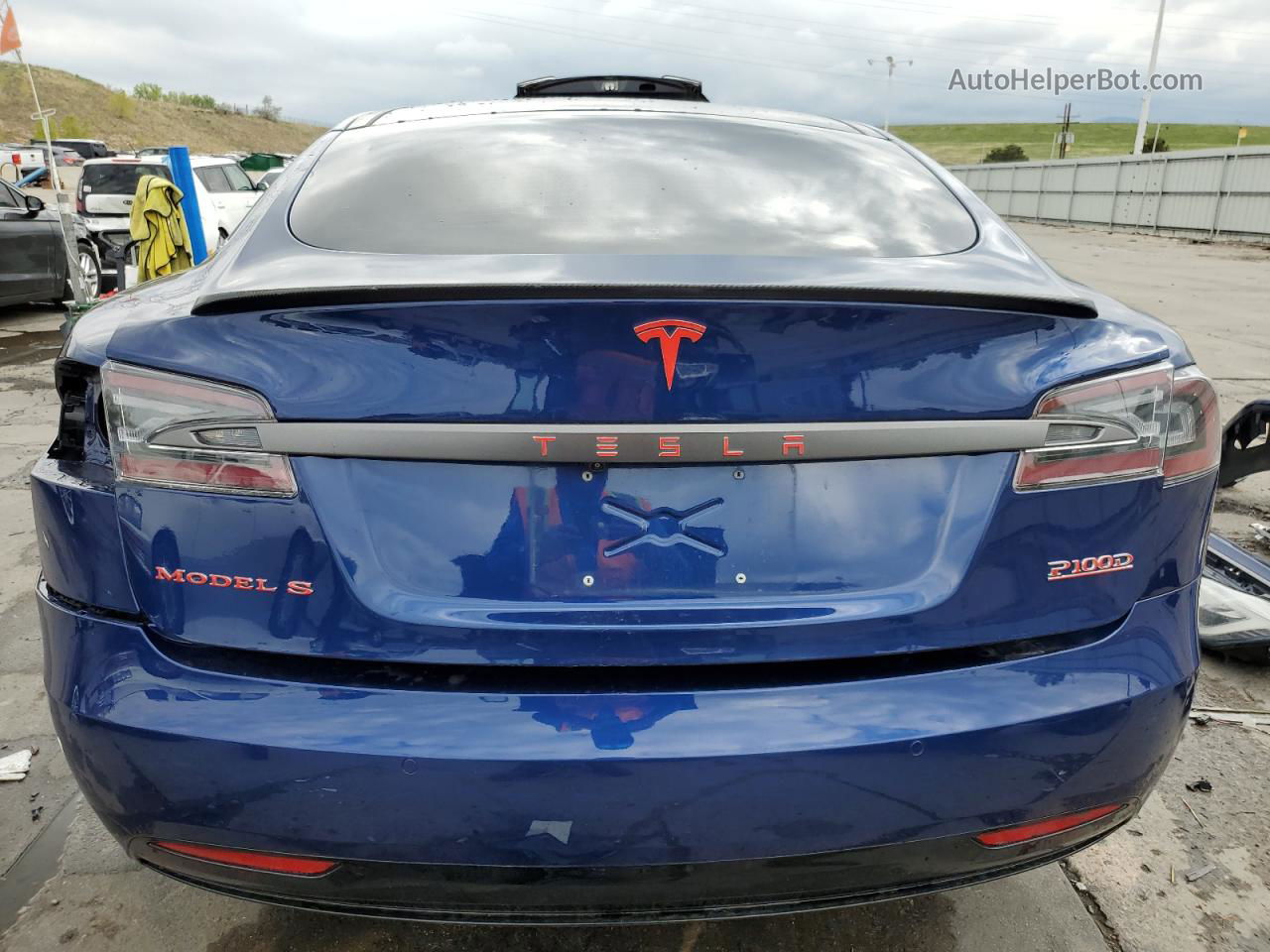 2016 Tesla Model S  Синий vin: 5YJSA1E46GF159687