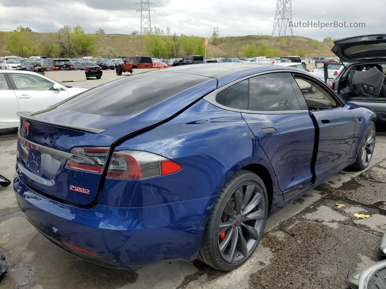 2016 Tesla Model S  Blue vin: 5YJSA1E46GF159687