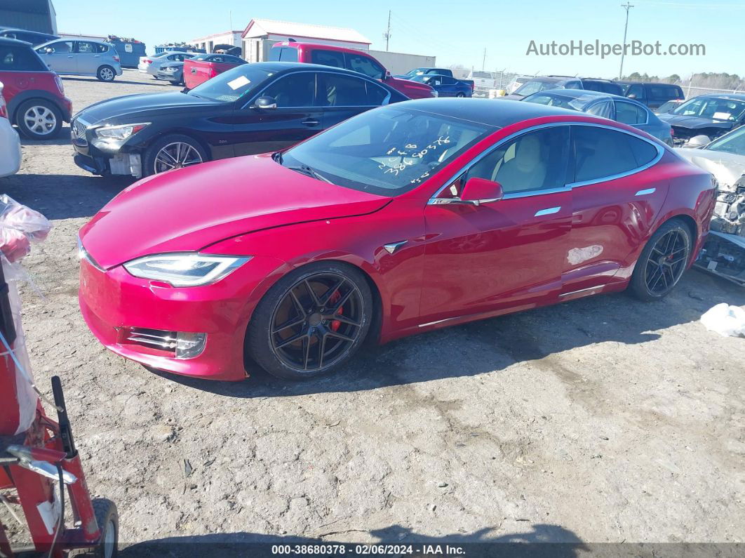 2020 Tesla Model S Performance Dual Motor All-wheel Drive Красный vin: 5YJSA1E46LF359902