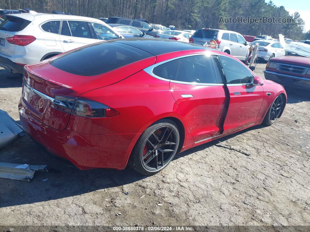 2020 Tesla Model S Performance Dual Motor All-wheel Drive Красный vin: 5YJSA1E46LF359902