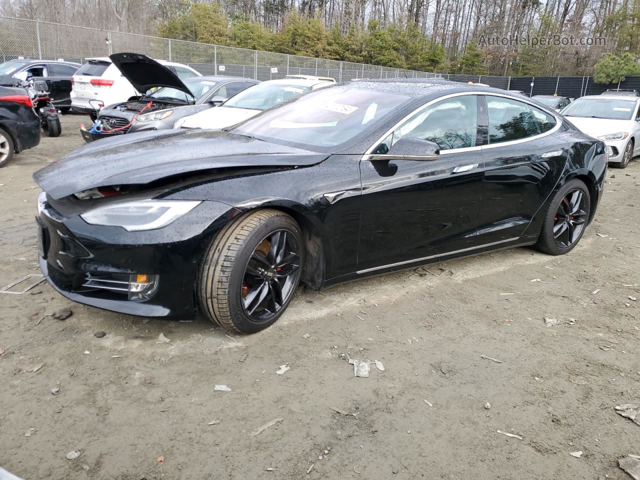 2018 Tesla Model S  Black vin: 5YJSA1E47JF245078