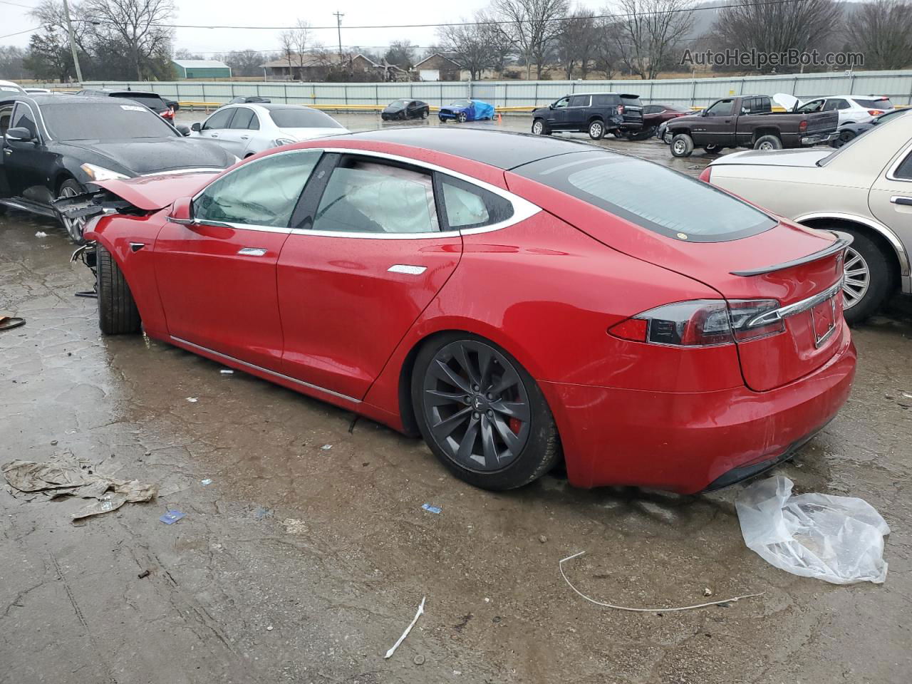 2020 Tesla Model S  Red vin: 5YJSA1E47LF407889