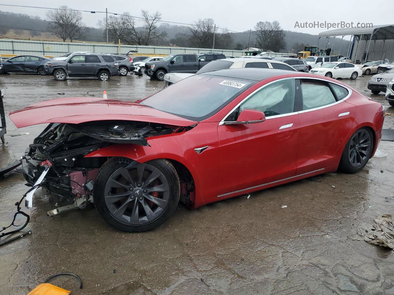 2020 Tesla Model S  Red vin: 5YJSA1E47LF407889