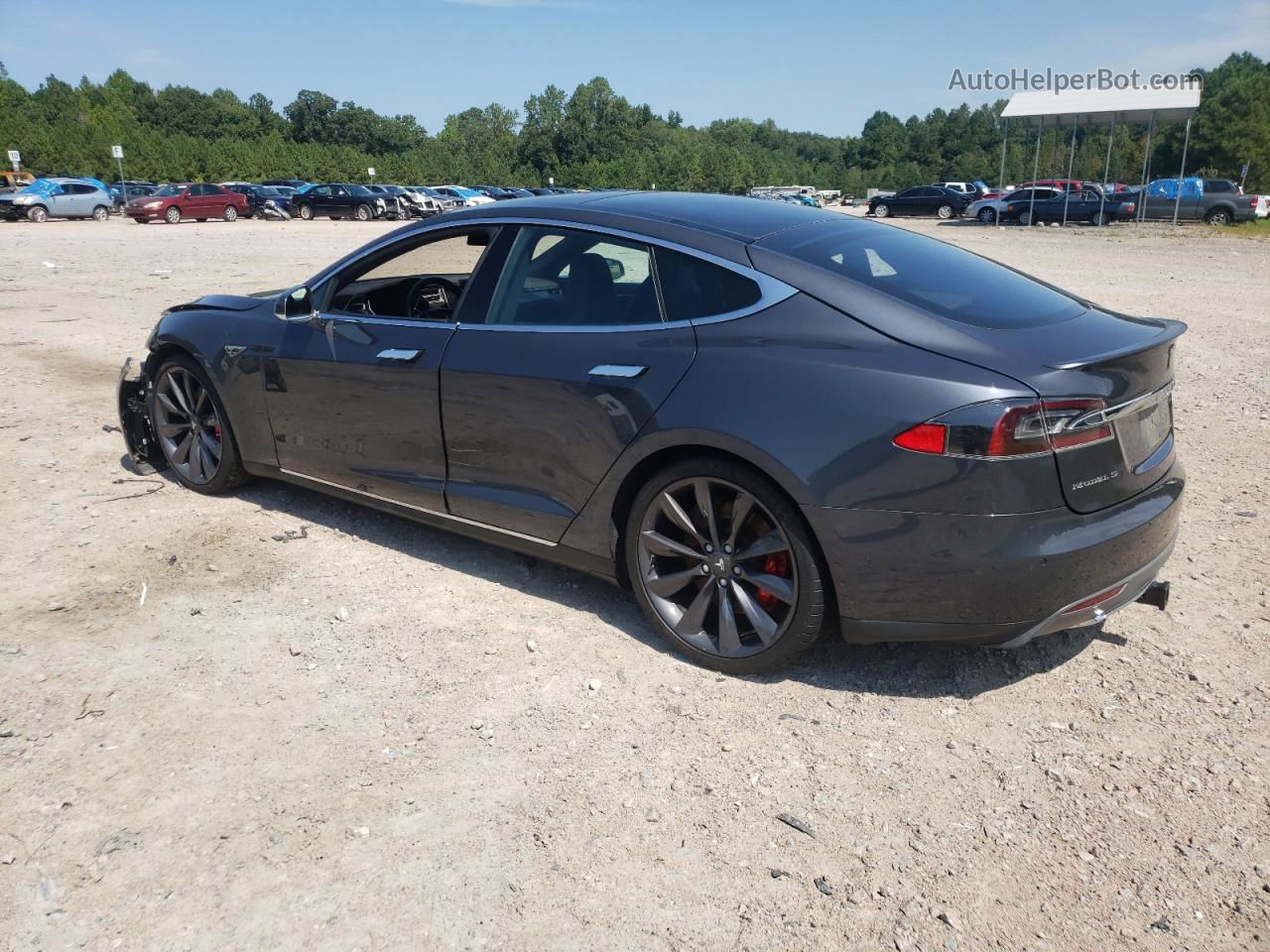 2016 Tesla Model S  Gray vin: 5YJSA1E48GF124004