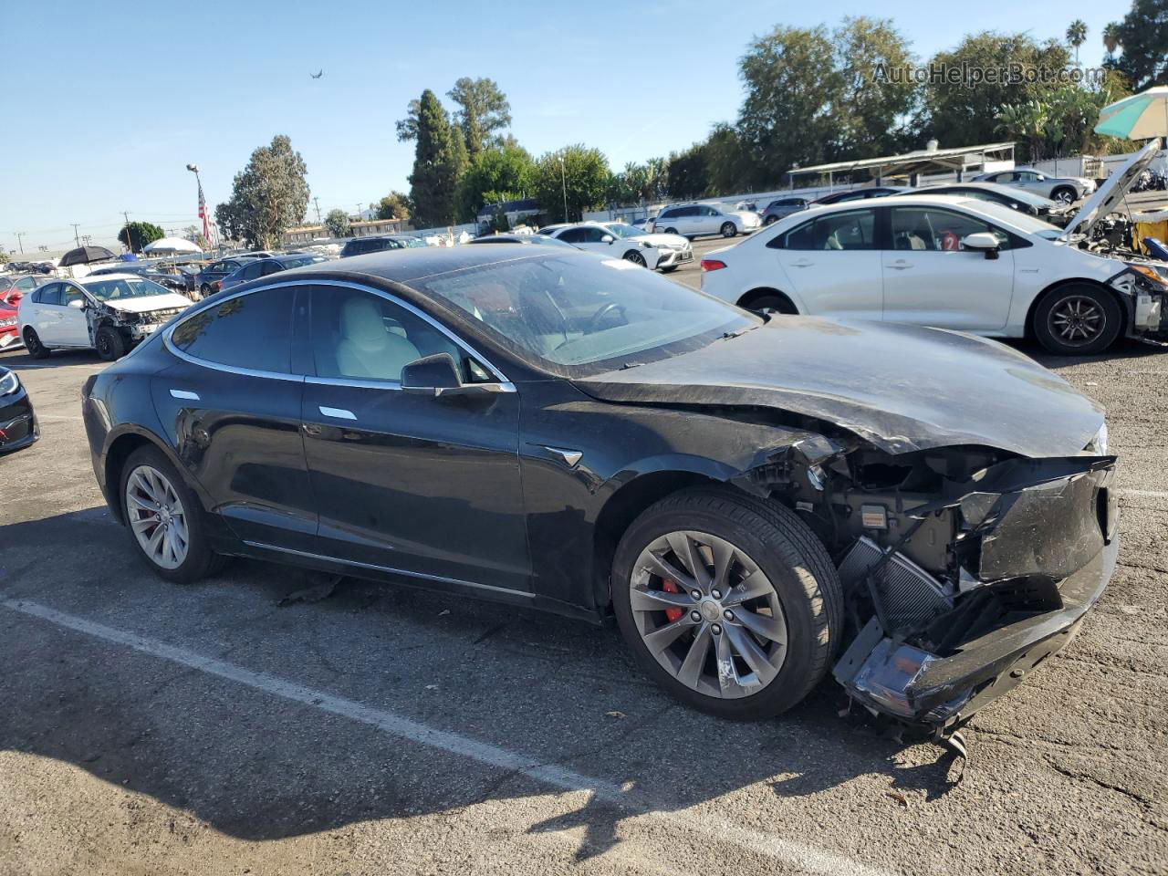 2019 Tesla Model S  Черный vin: 5YJSA1E48KF331890