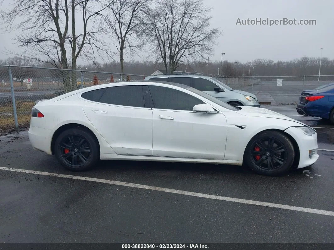 2020 Tesla Model S Performance Dual Motor All-wheel Drive White vin: 5YJSA1E49LF385331