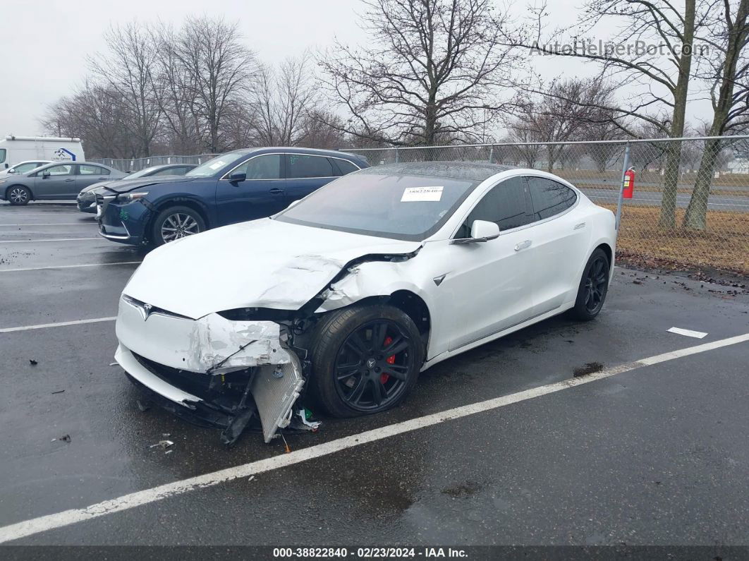 2020 Tesla Model S Performance Dual Motor All-wheel Drive White vin: 5YJSA1E49LF385331