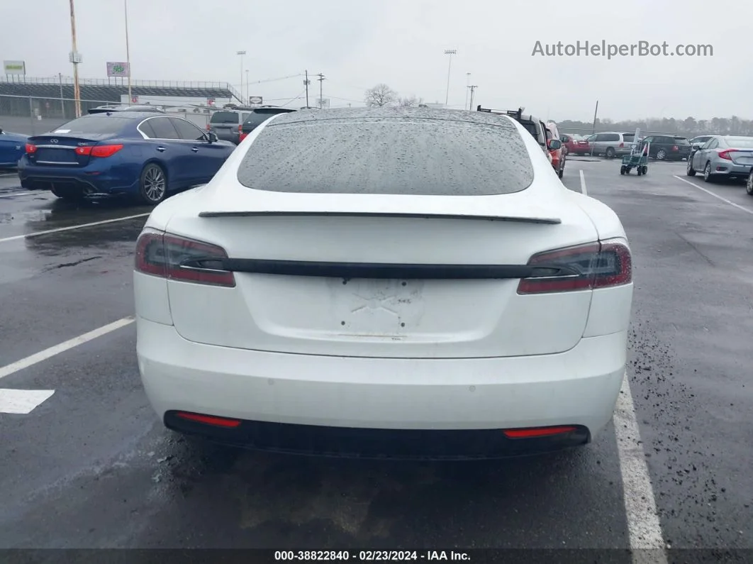 2020 Tesla Model S Performance Dual Motor All-wheel Drive White vin: 5YJSA1E49LF385331