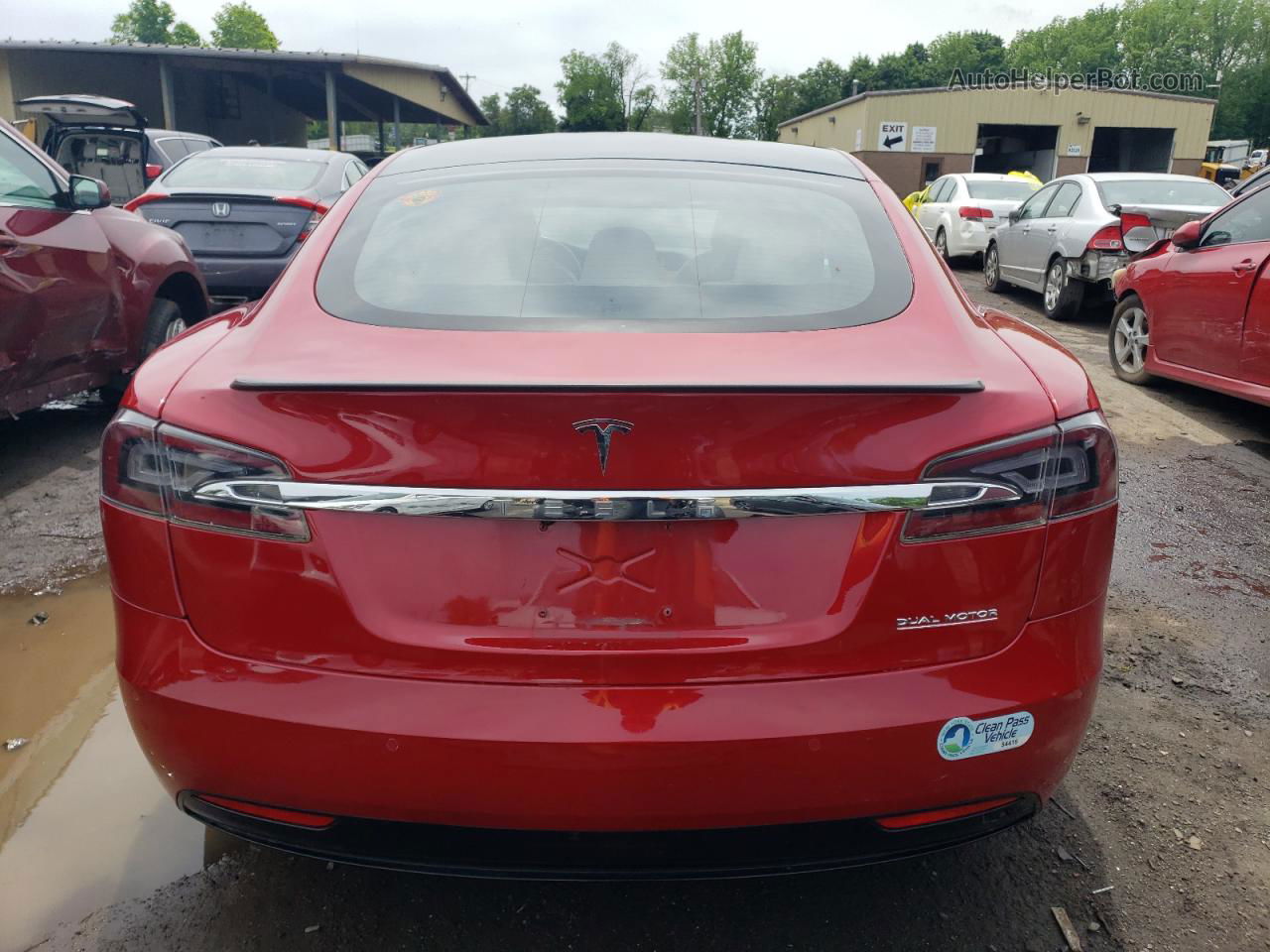 2019 Tesla Model S  Red vin: 5YJSA1E4XKF337478