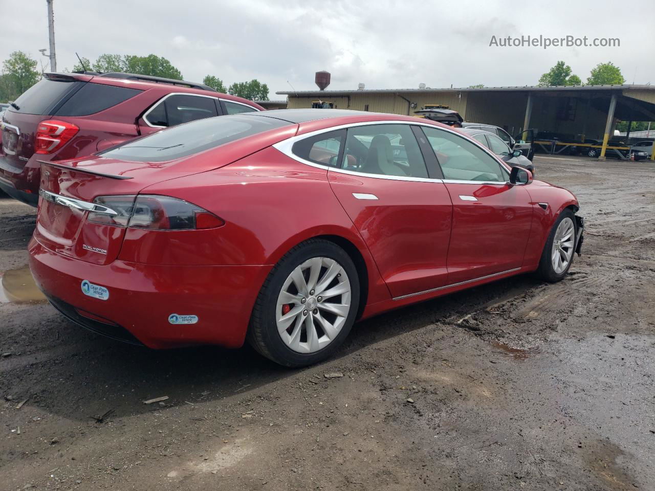 2019 Tesla Model S  Red vin: 5YJSA1E4XKF337478