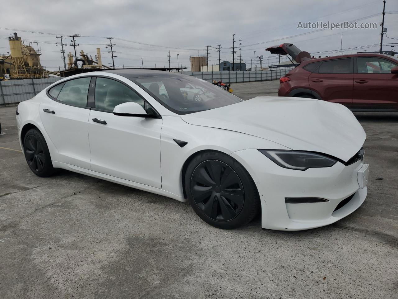 2022 Tesla Model S  Белый vin: 5YJSA1E50NF475205