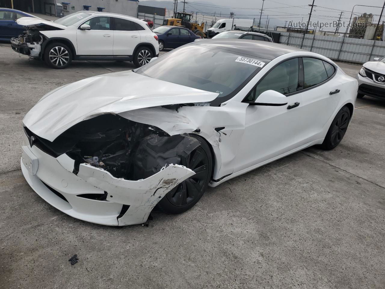 2022 Tesla Model S  Белый vin: 5YJSA1E50NF475205