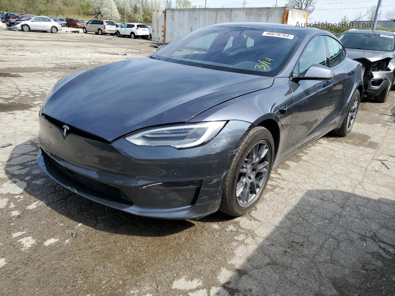 2021 Tesla Model S  Gray vin: 5YJSA1E52MF432225