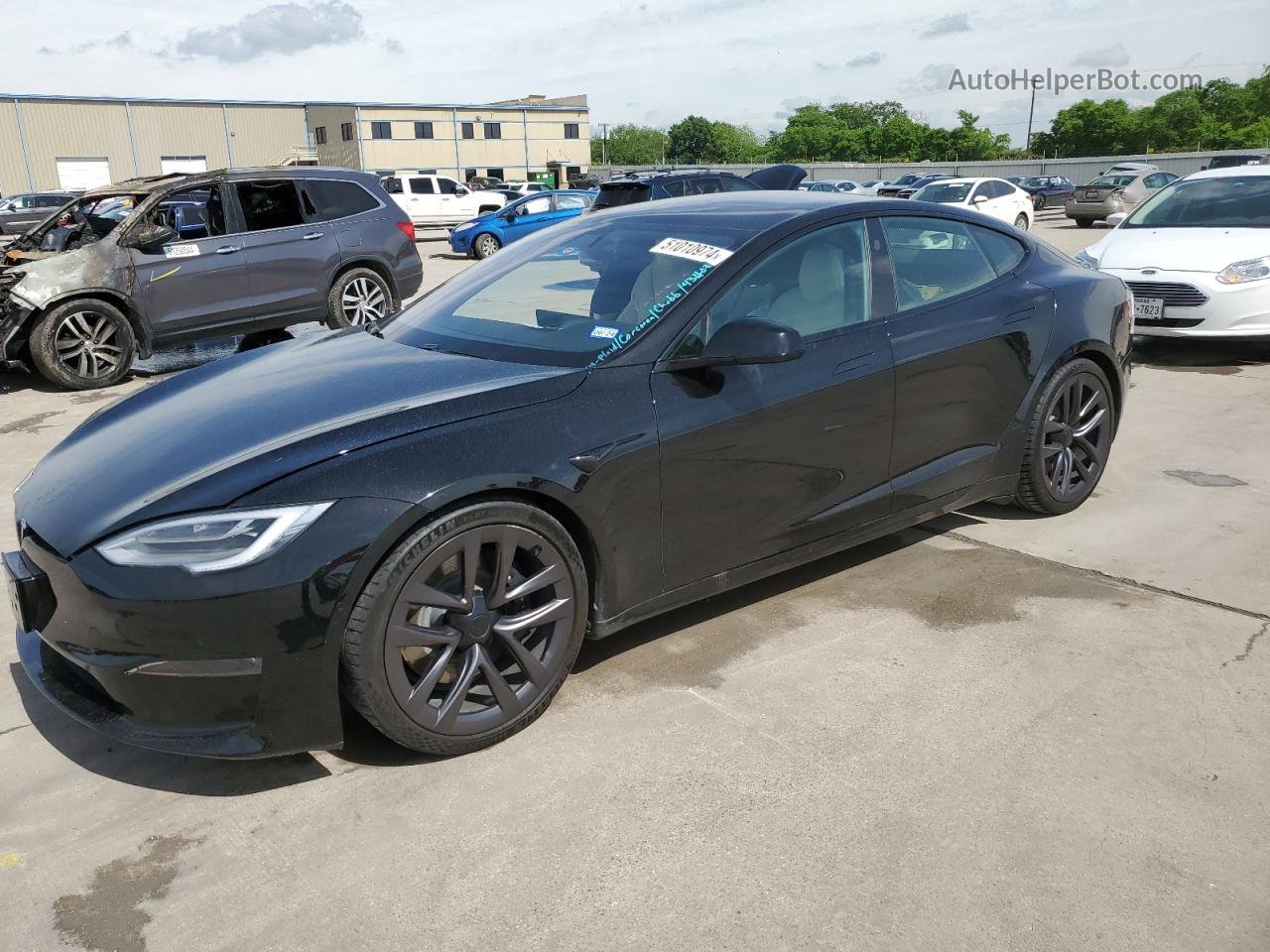2021 Tesla Model S  Black vin: 5YJSA1E52MF434038