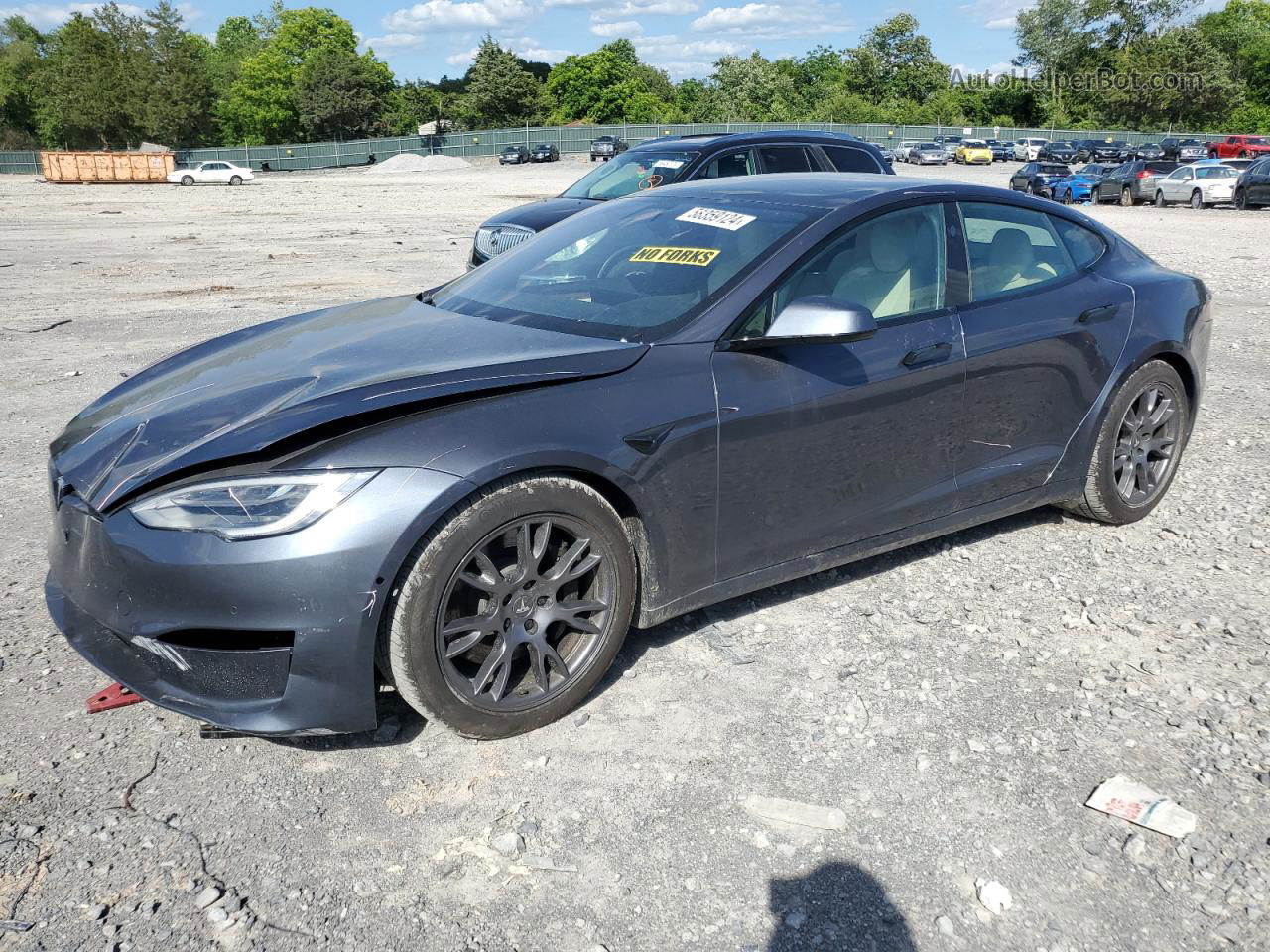 2021 Tesla Model S  Gray vin: 5YJSA1E52MF453740