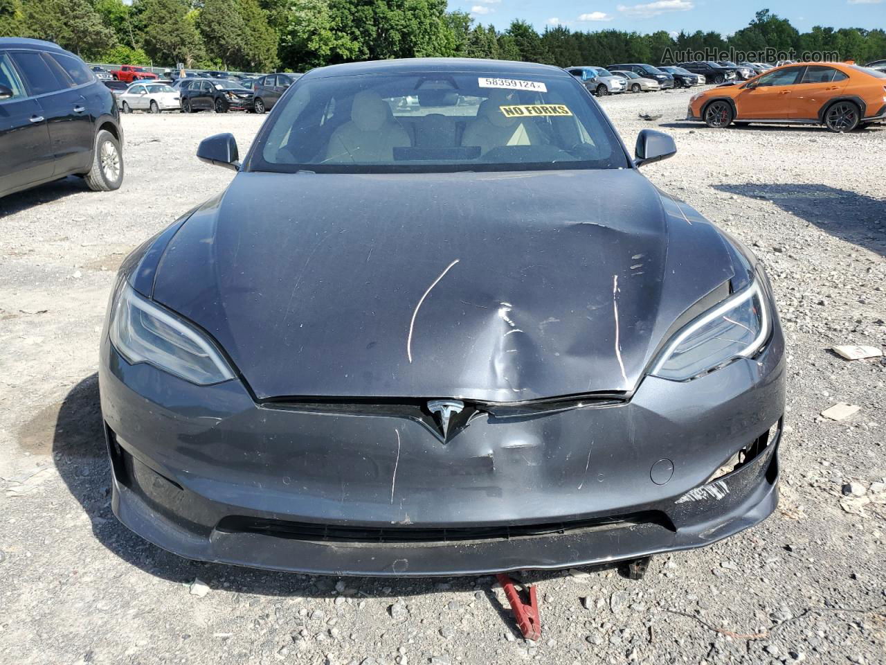 2021 Tesla Model S  Gray vin: 5YJSA1E52MF453740