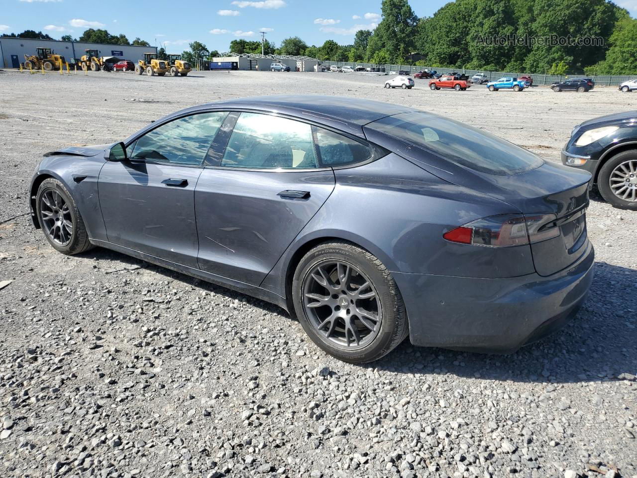 2021 Tesla Model S  Gray vin: 5YJSA1E52MF453740