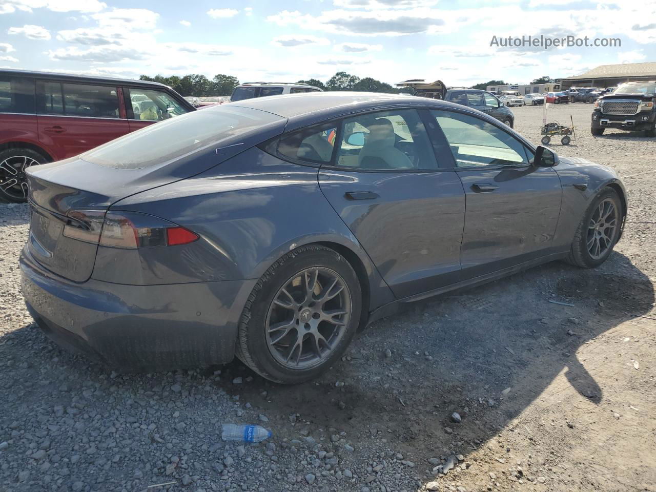 2021 Tesla Model S  Gray vin: 5YJSA1E52MF453740