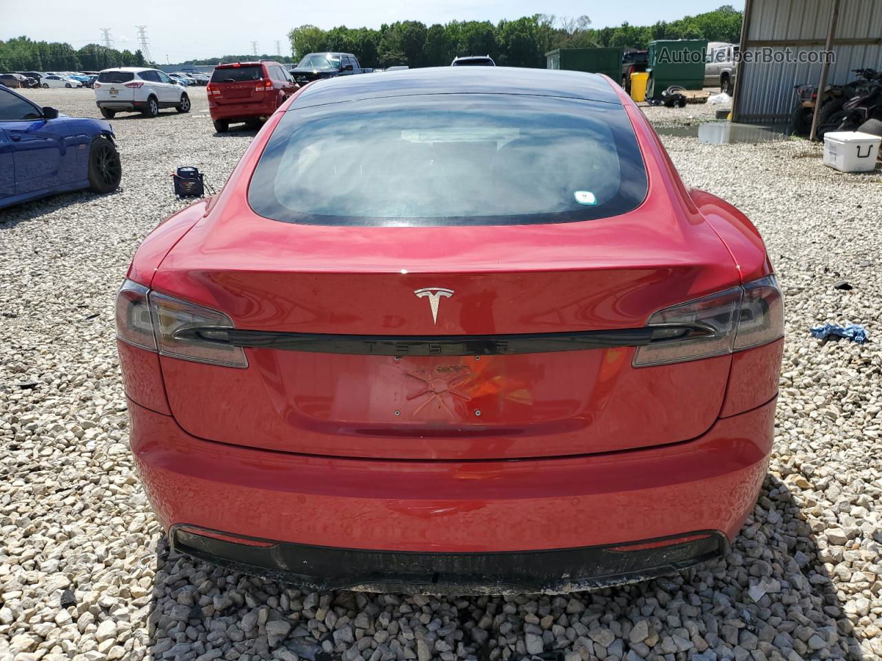 2021 Tesla Model S  Red vin: 5YJSA1E57MF454575