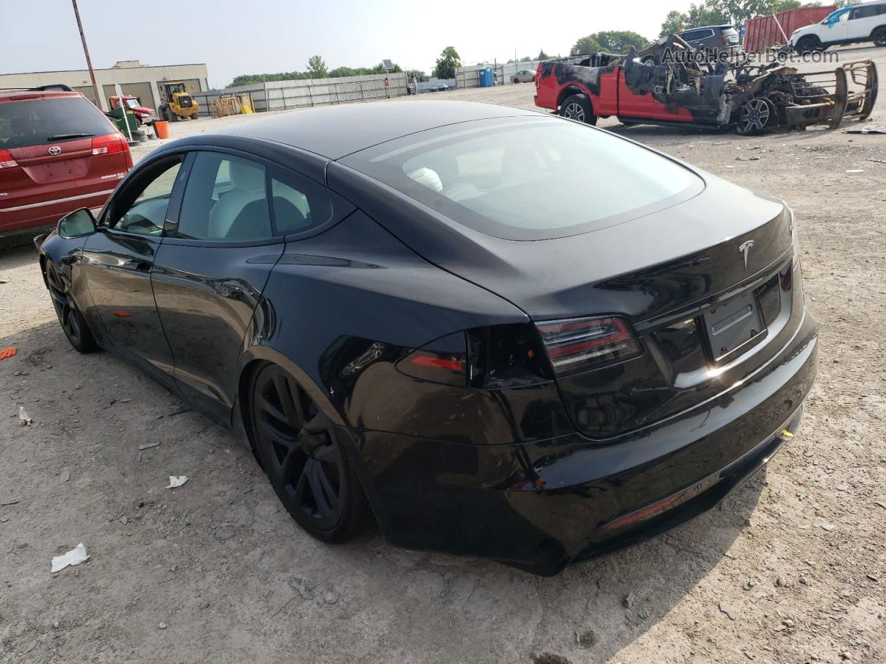 2022 Tesla Model S  Black vin: 5YJSA1E57NF491191