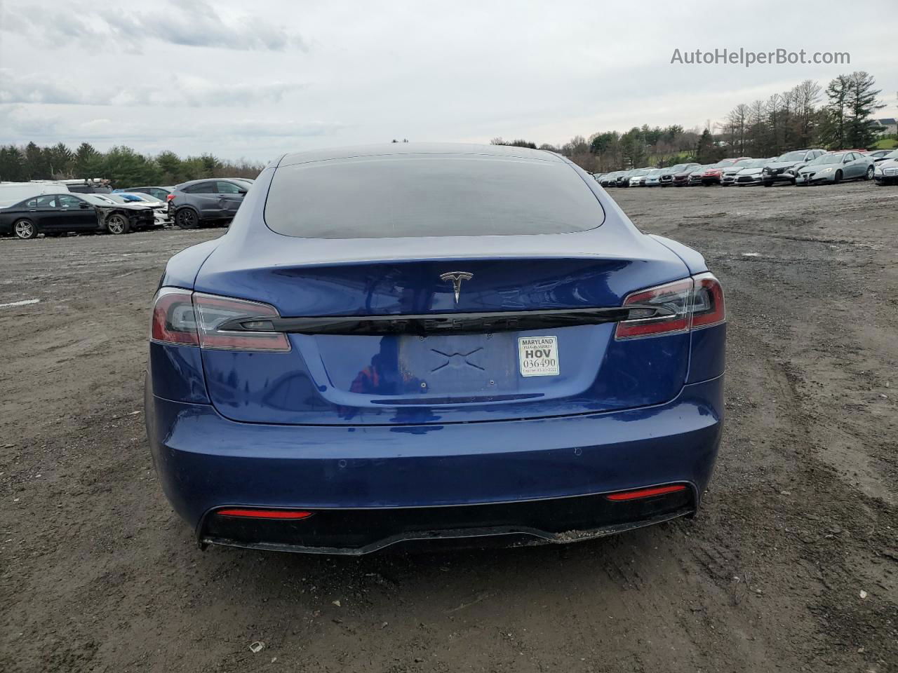 2022 Tesla Model S  Синий vin: 5YJSA1E59NF471086