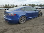 2022 Tesla Model S  Blue vin: 5YJSA1E59NF471086