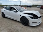 2022 Tesla Model S  White vin: 5YJSA1E59NF477471