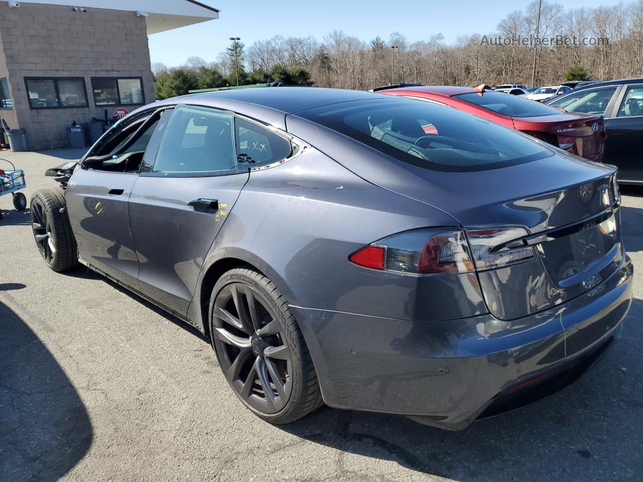 2021 Tesla Model S  Gray vin: 5YJSA1E5XMF436765