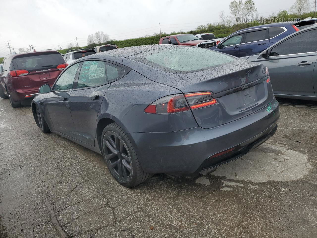 2021 Tesla Model S  Gray vin: 5YJSA1E5XMF438208