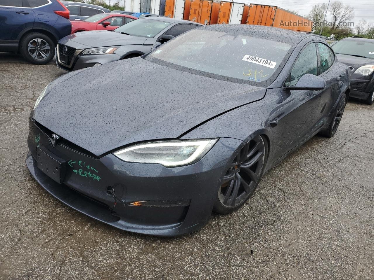 2021 Tesla Model S  Gray vin: 5YJSA1E5XMF438208