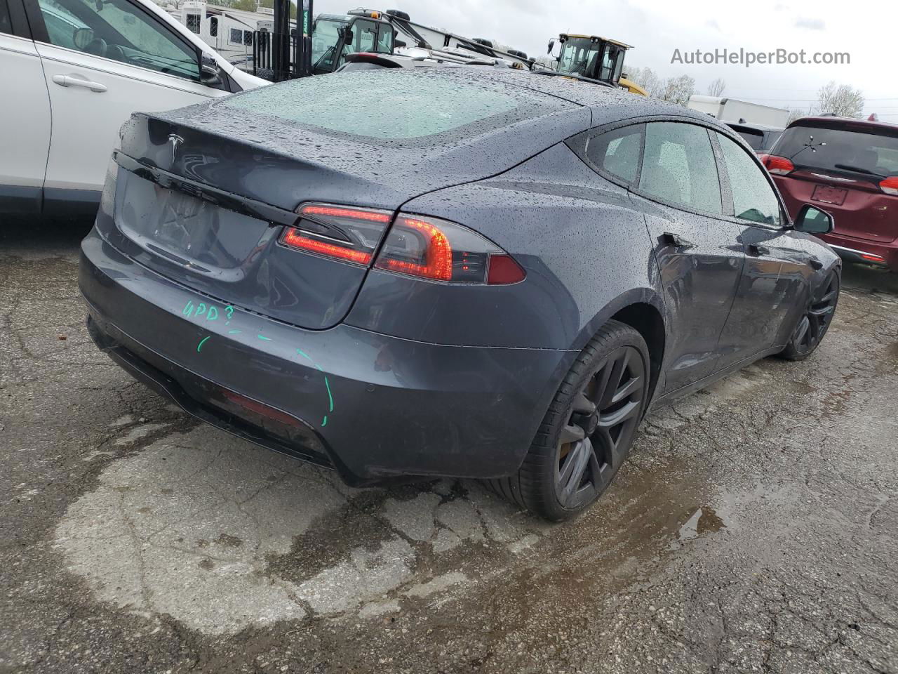 2021 Tesla Model S  Gray vin: 5YJSA1E5XMF438208