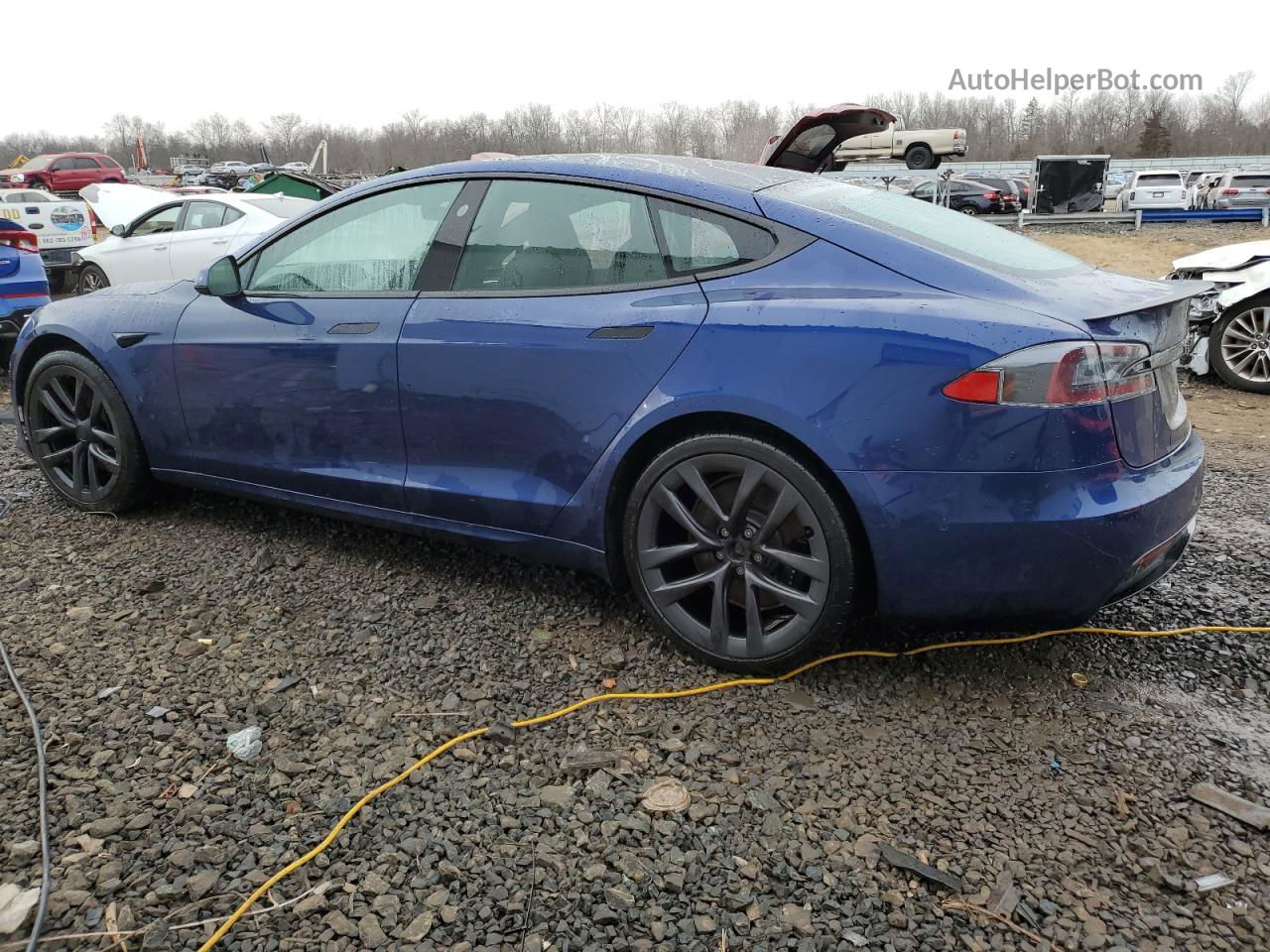 2021 Tesla Model S  Синий vin: 5YJSA1E61MF441345