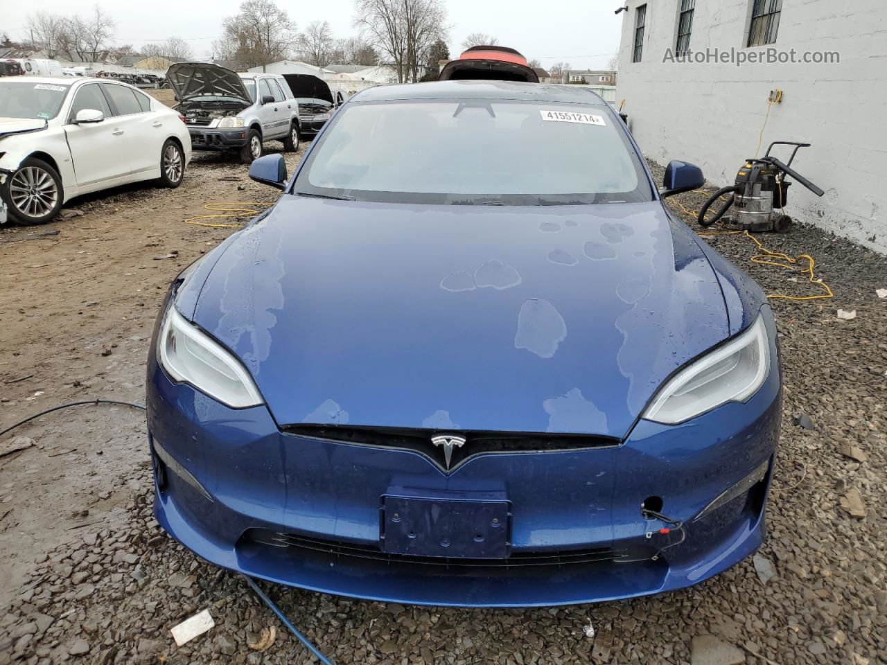 2021 Tesla Model S  Синий vin: 5YJSA1E61MF441345