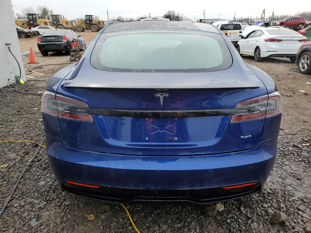 2021 Tesla Model S  Синий vin: 5YJSA1E61MF441345