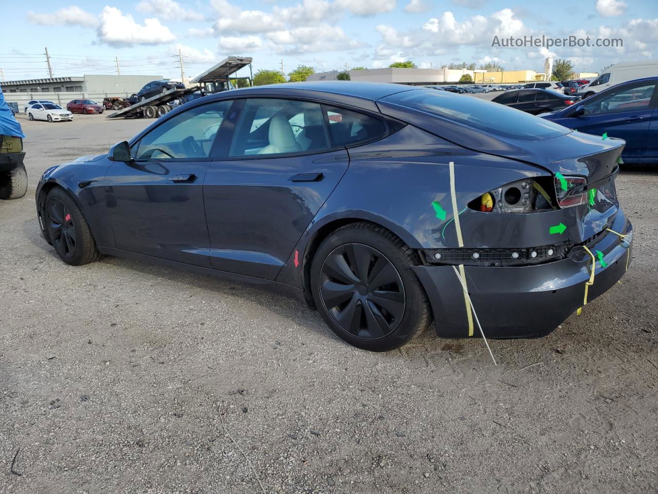 2021 Tesla Model S  Gray vin: 5YJSA1E61MF452314