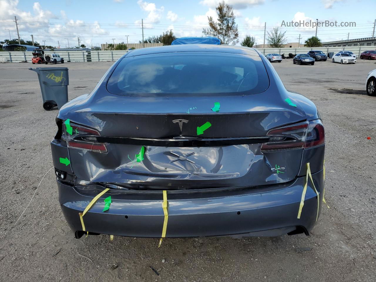 2021 Tesla Model S  Серый vin: 5YJSA1E61MF452314