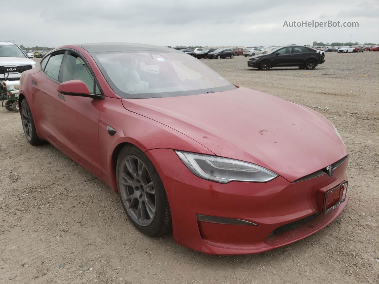 2021 Tesla Model S  Red vin: 5YJSA1E62MF454931