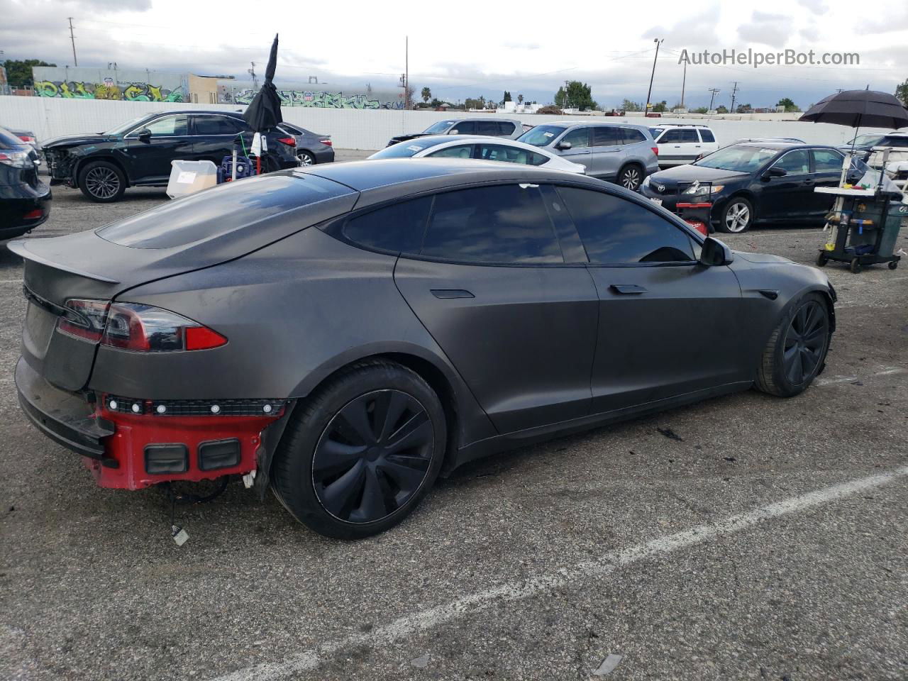 2021 Tesla Model S  Charcoal vin: 5YJSA1E62MF455013