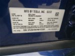 2022 Tesla Model S  Синий vin: 5YJSA1E67NF472391
