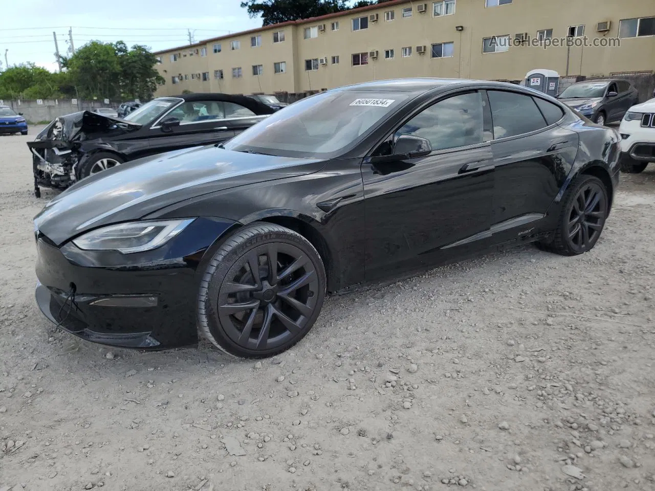 2021 Tesla Model S  Black vin: 5YJSA1E6XMF453803