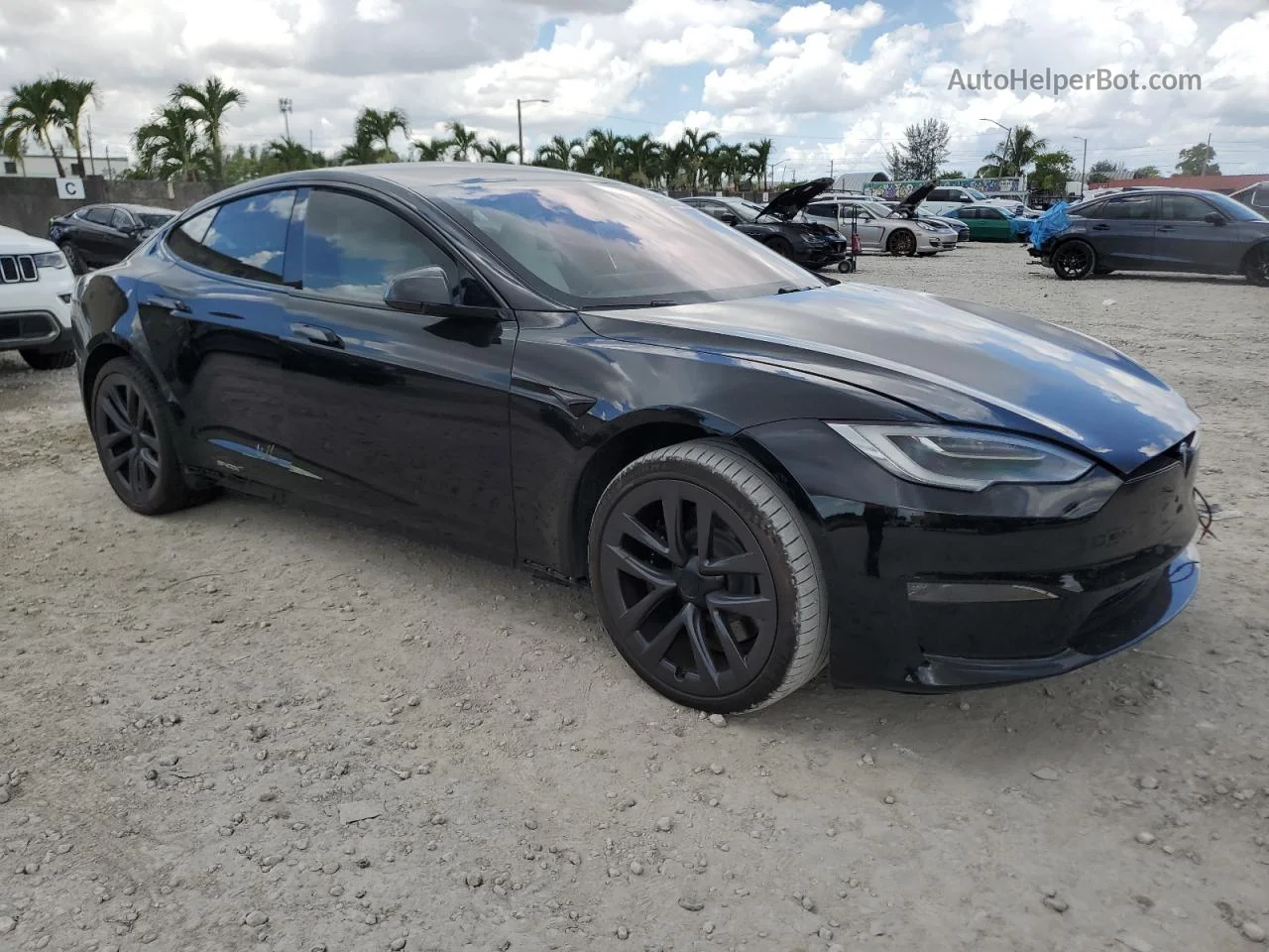 2021 Tesla Model S  Black vin: 5YJSA1E6XMF453803