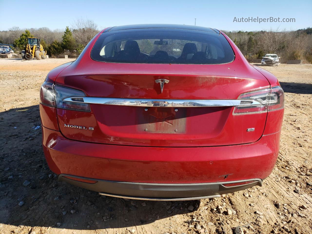 2014 Tesla Model S  Red vin: 5YJSA1H10EFP29102