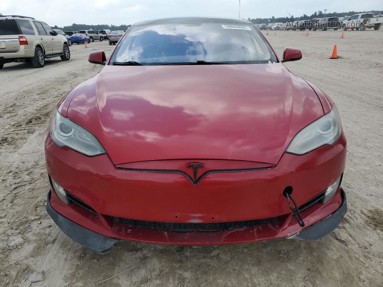 2014 Tesla Model S  Red vin: 5YJSA1H10EFP44229