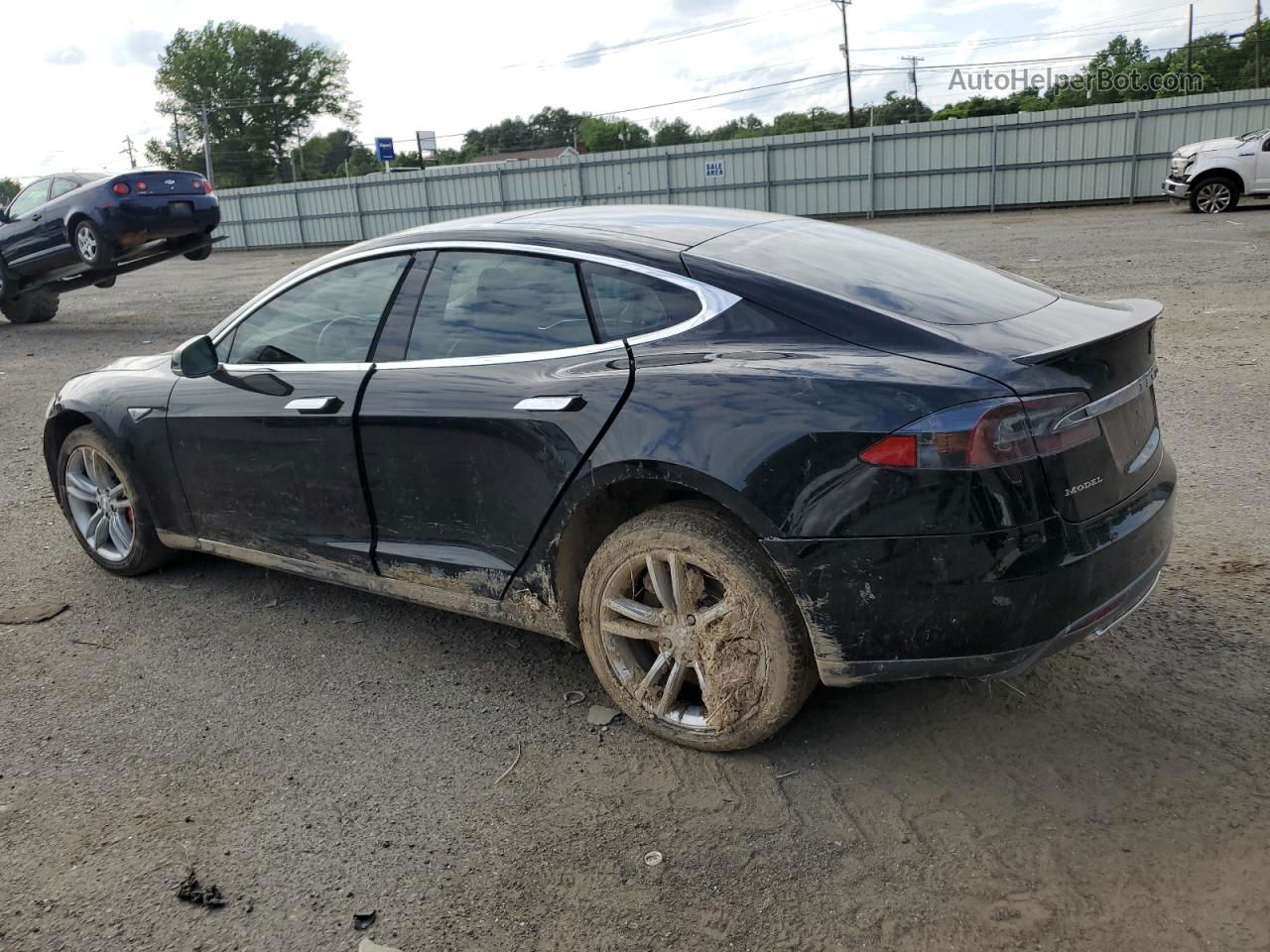 2014 Tesla Model S  Black vin: 5YJSA1H10EFP45350