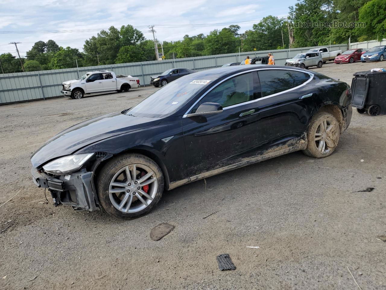 2014 Tesla Model S  Black vin: 5YJSA1H10EFP45350