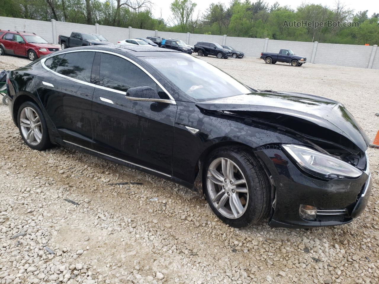 2014 Tesla Model S  Черный vin: 5YJSA1H11EFP36544