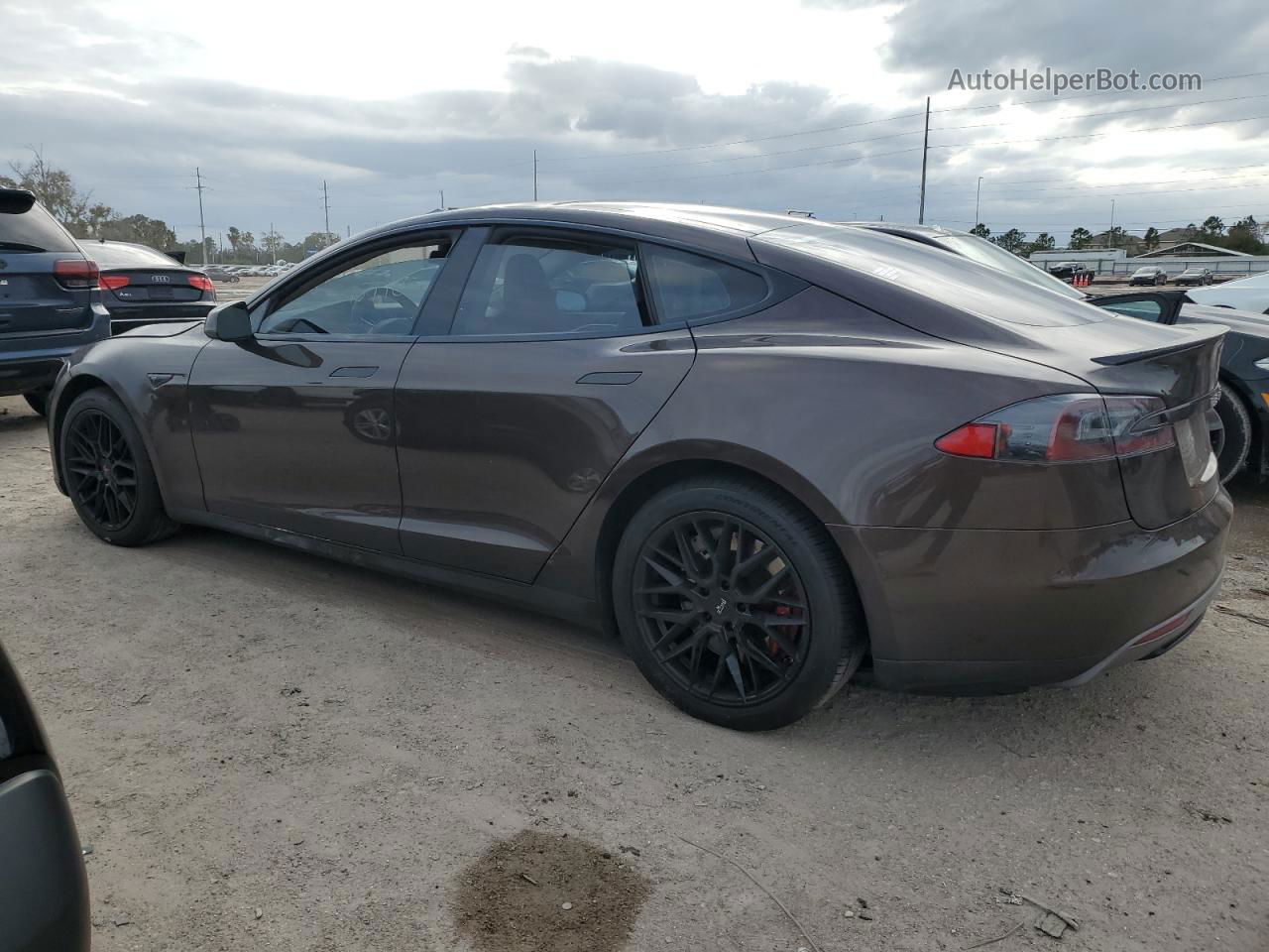 2014 Tesla Model S  Brown vin: 5YJSA1H11EFP40514