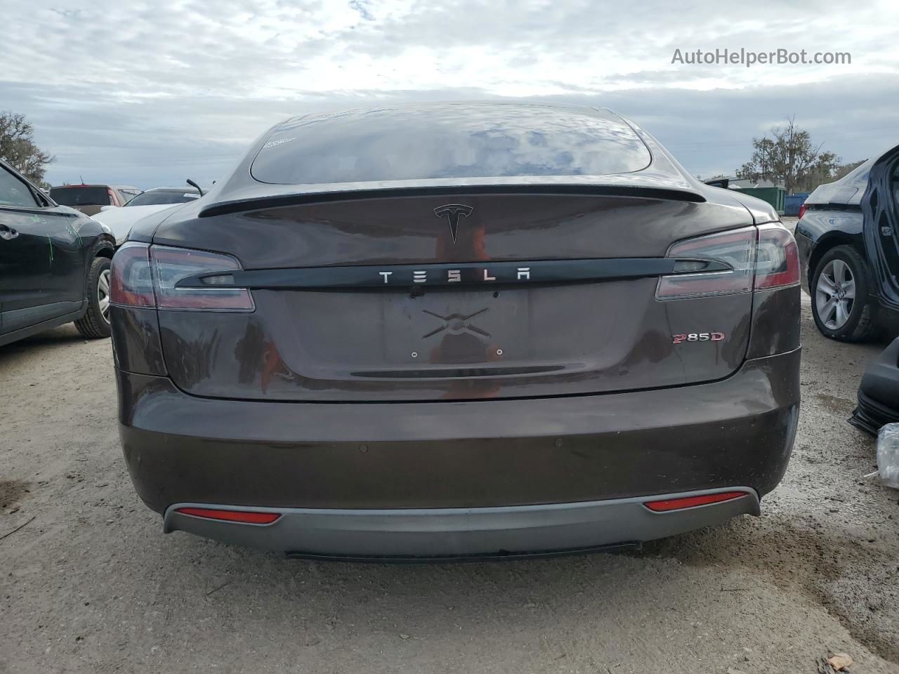 2014 Tesla Model S  Brown vin: 5YJSA1H11EFP40514