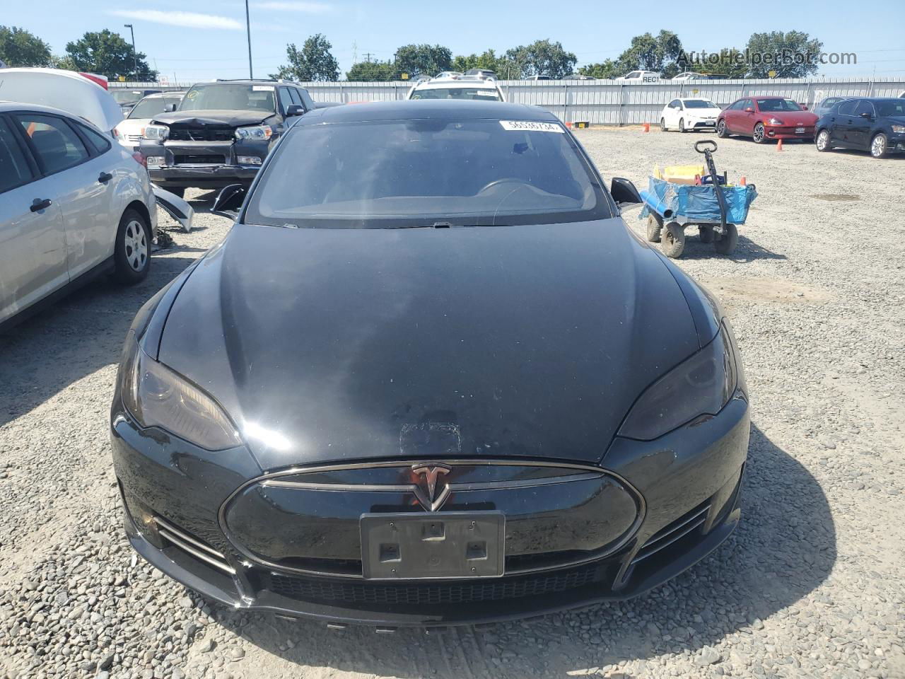 2014 Tesla Model S  Black vin: 5YJSA1H11EFP51545